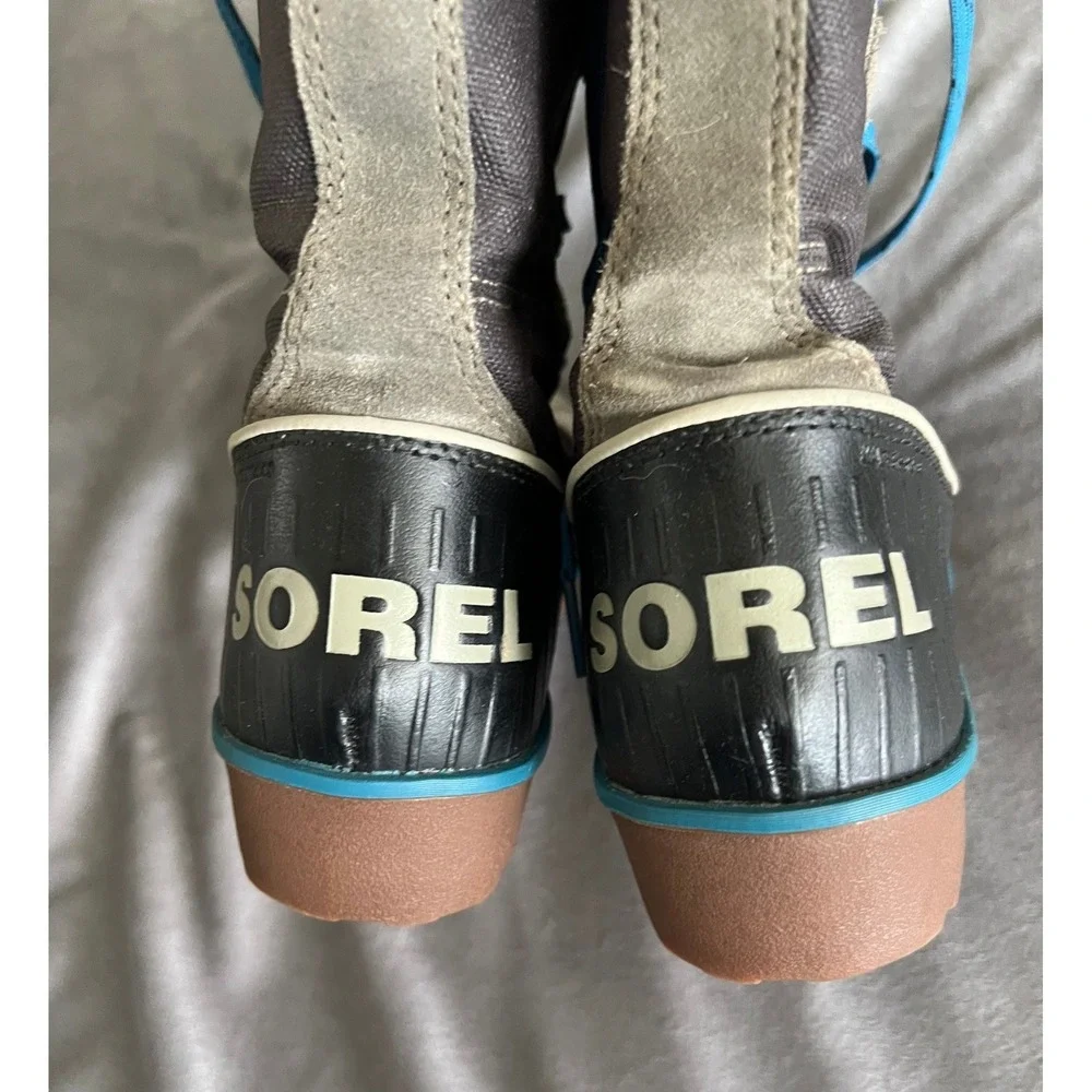 Sorel Tofino II Waterproof Winter Boots Grey Blue NL2094-213 Womens 7.5